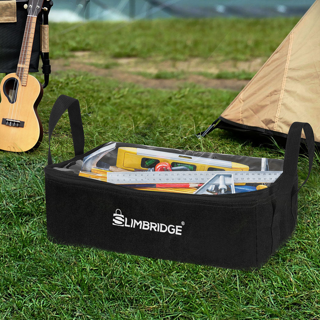 Slimbridge 3Pcs Camping Canvas Storage Black