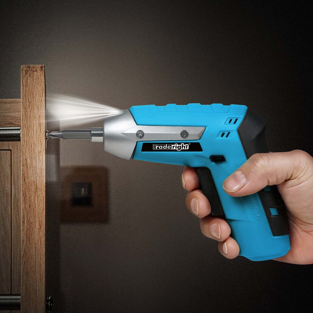 Traderight 4V Cordless Screwdriver 1300Mah 210Rpm Speed
