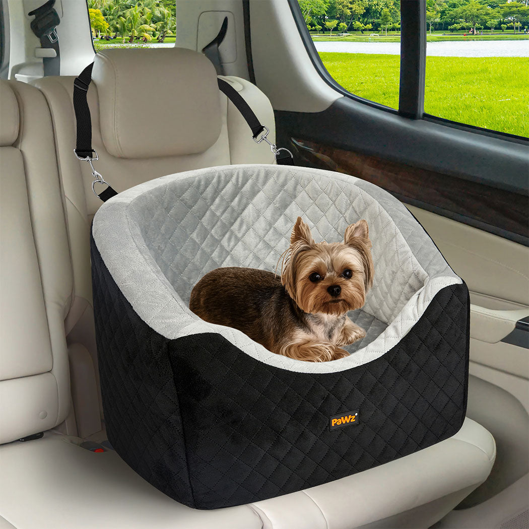 Pawz Dog Car Booster Seat Belt Pet Safe Protector Travel Bed