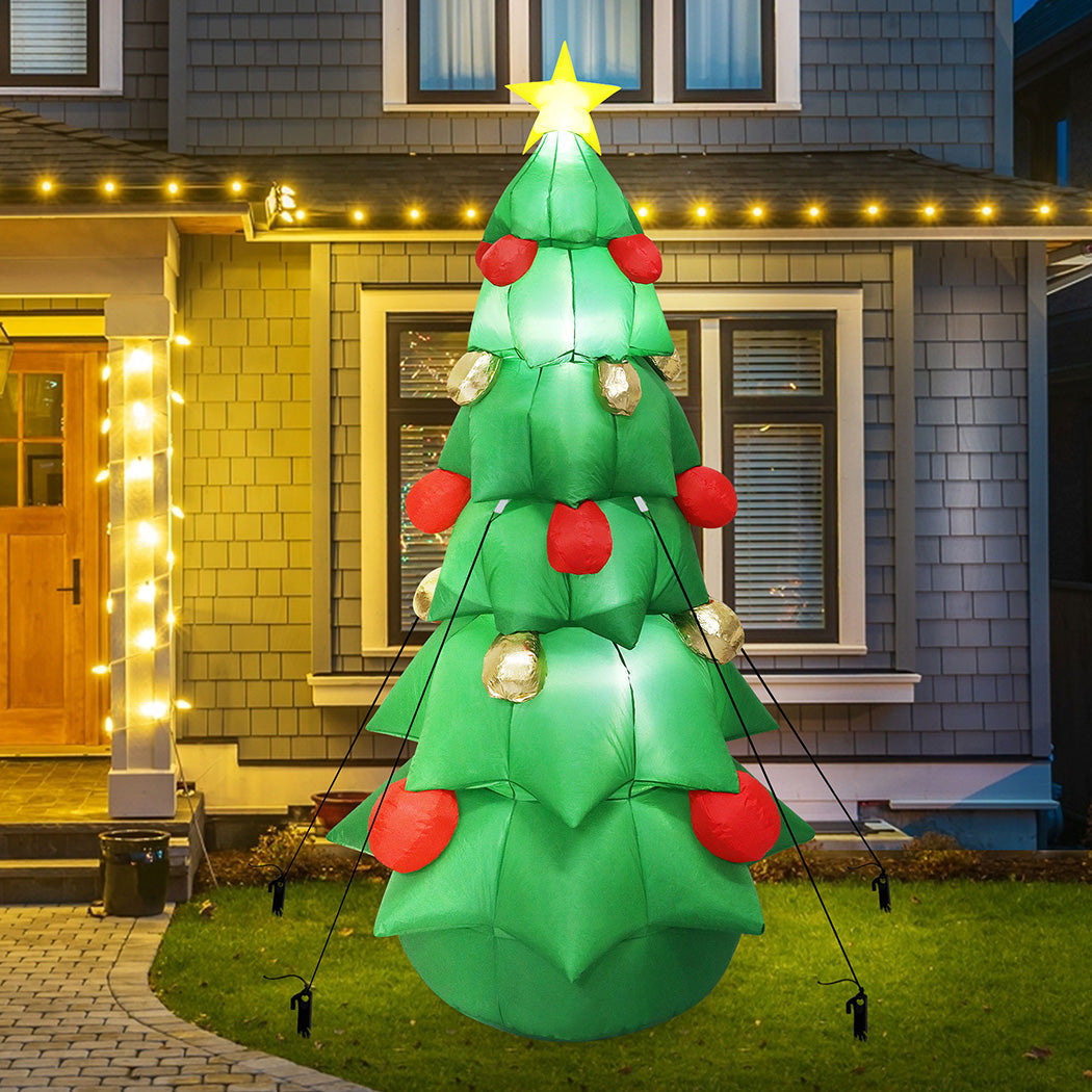 Santaco 2.5M Inflatable Christmas With Led Lights