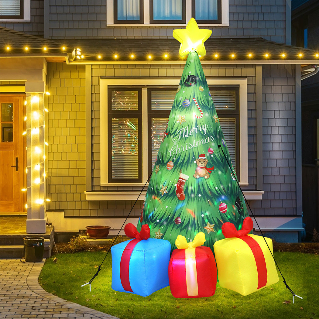 Santaco Inflatable Led Christmas Tree With Music 240Cm