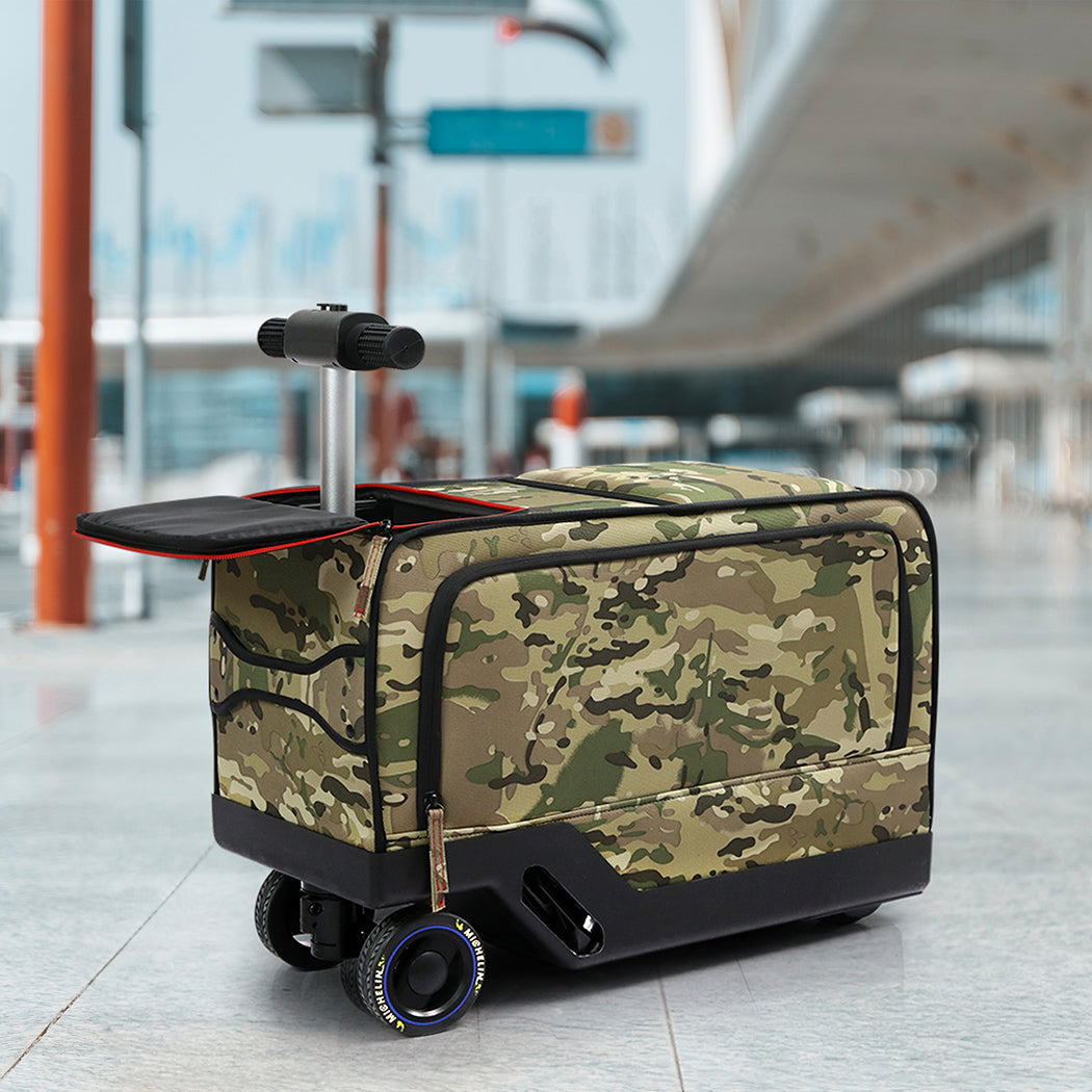 20" Electric Riding Luggage Suitcase Green Colour