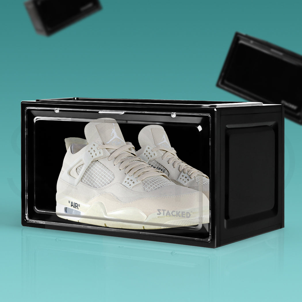 Stacked Shoe Box Acrylic Sneaker Display 1Pc Black