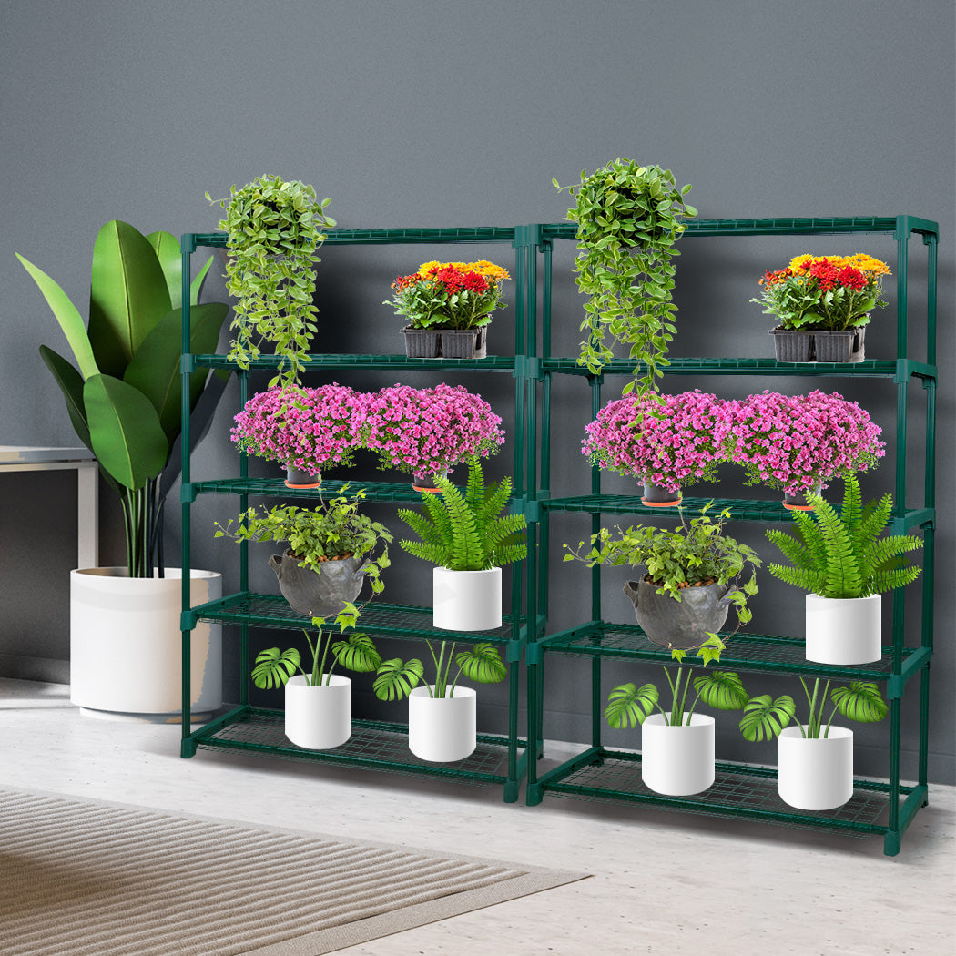Sturdy 5 Tier Plant Shelf For Garden Outdoor Indoor Space Storage Display
