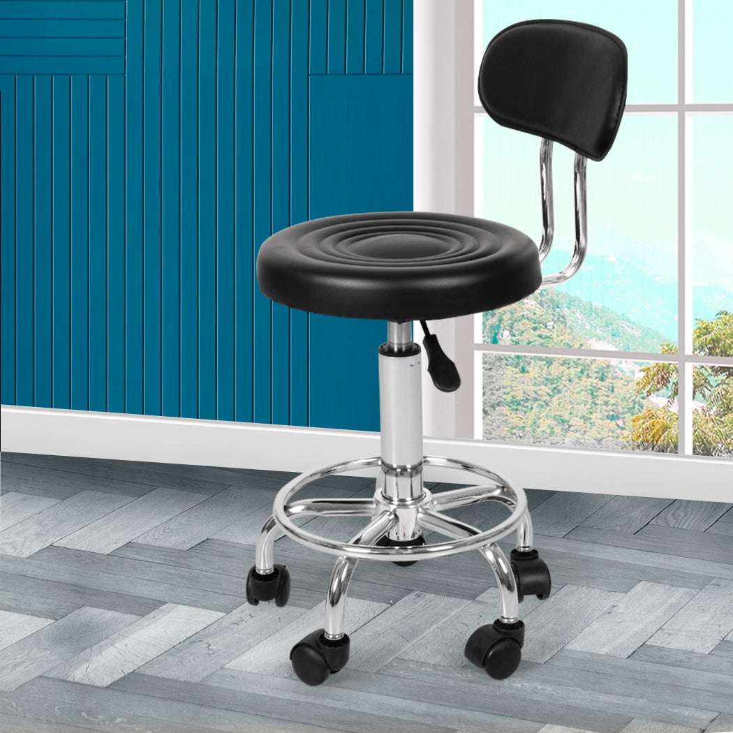 Salon Stool Swivel Bar Stools Black