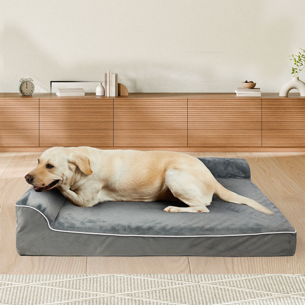 Pawz Orthopedic Dog Bed Xl Grey Premium Comfort And Support For Medium To Large Dogs