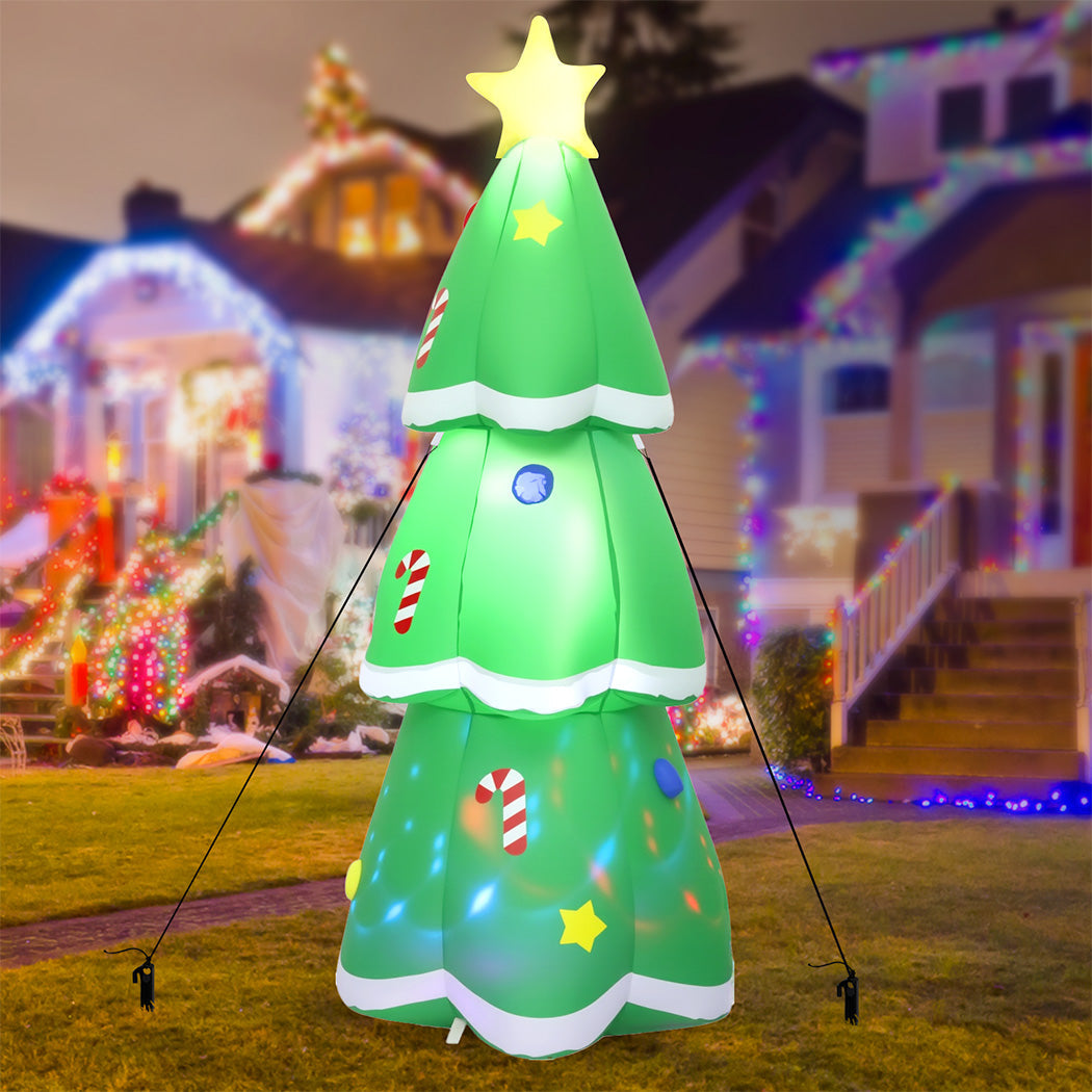 Santaco Inflatable 1.5M Christmas Tree Flashing Light