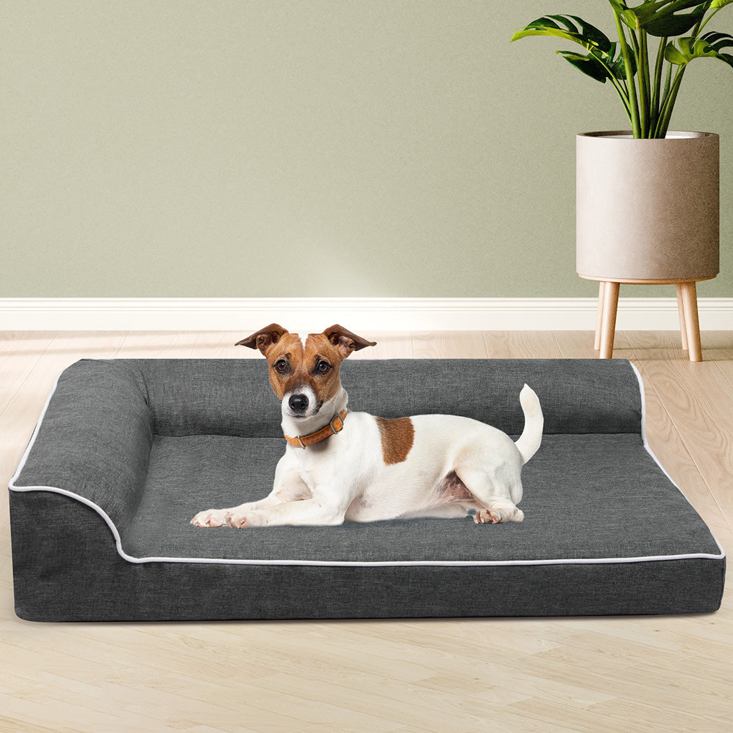 1 Sets of Pawz 1 Sets Of Orthopedic Dog Bed L Grey Premium Comfort And Support For Large Dogs