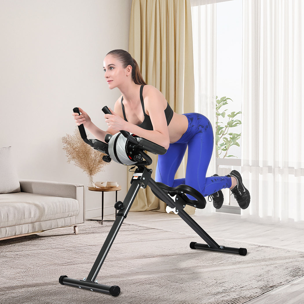 Centra Folding Ab Machine Roller Wheel Workout Mat