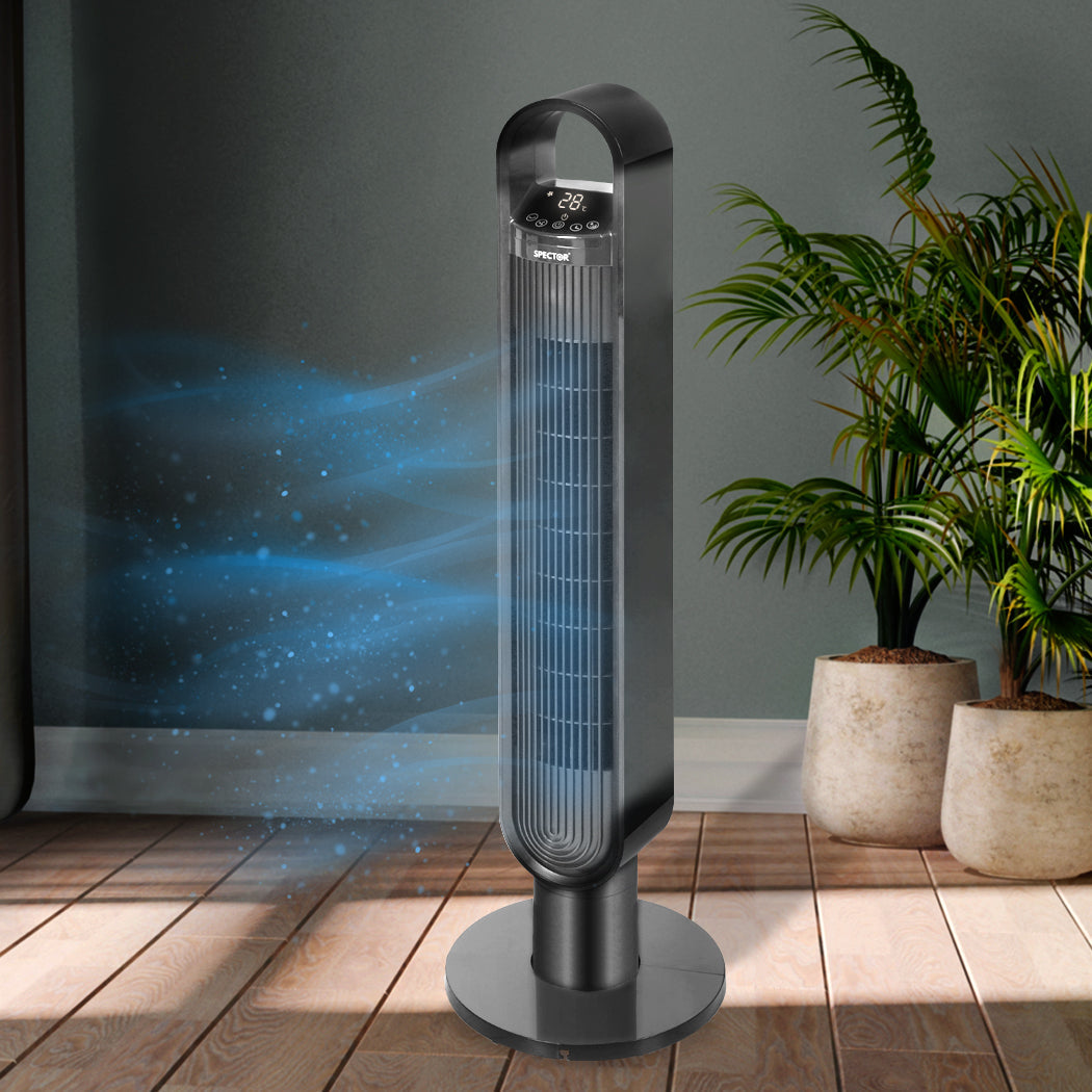 Spector Bladeless Tower Fan Black