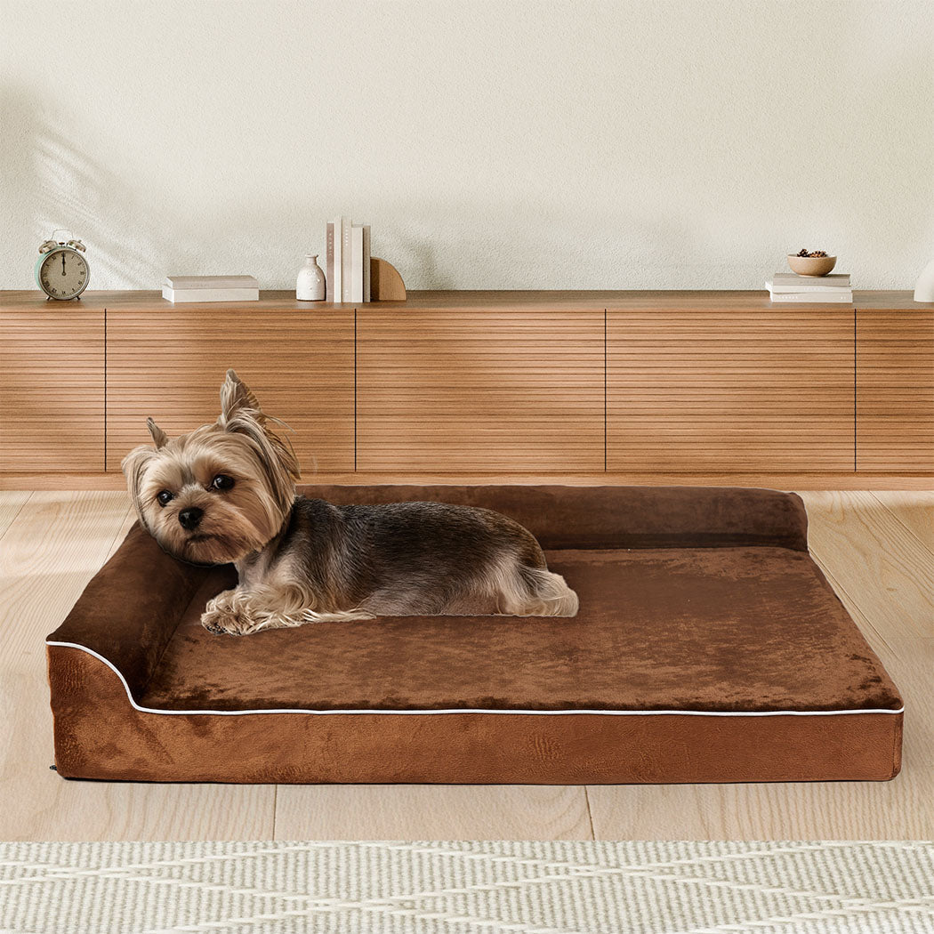 Pawz Orthopedic Dog Bed M Coffee Cozy Support For Medium Sized Dogs