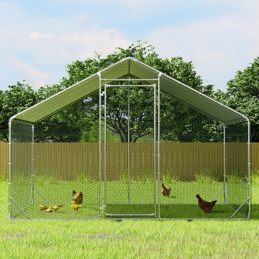 Pawz 200X300x194cm Large Metal Walk-In Chicken Coop Cage
