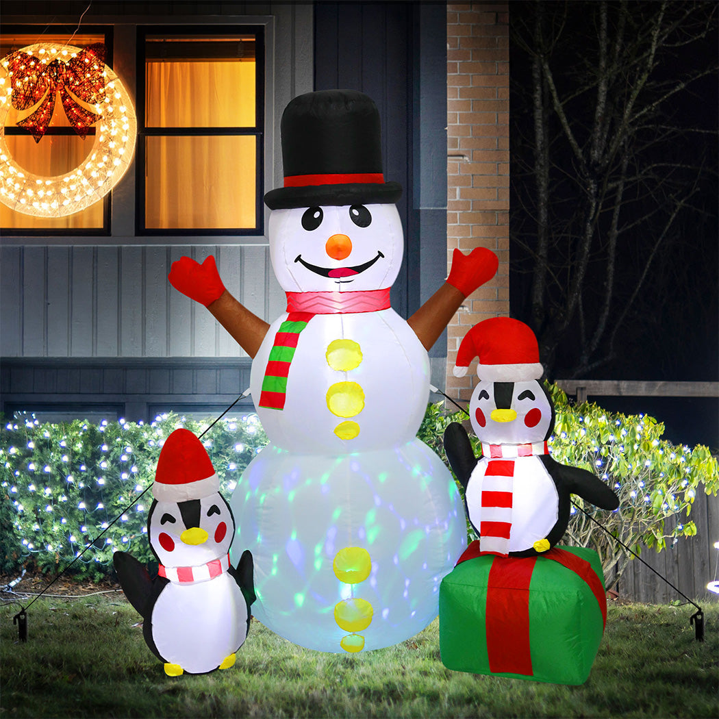Santaco 1.8M Inflatable Christmas Snowman Led Lights