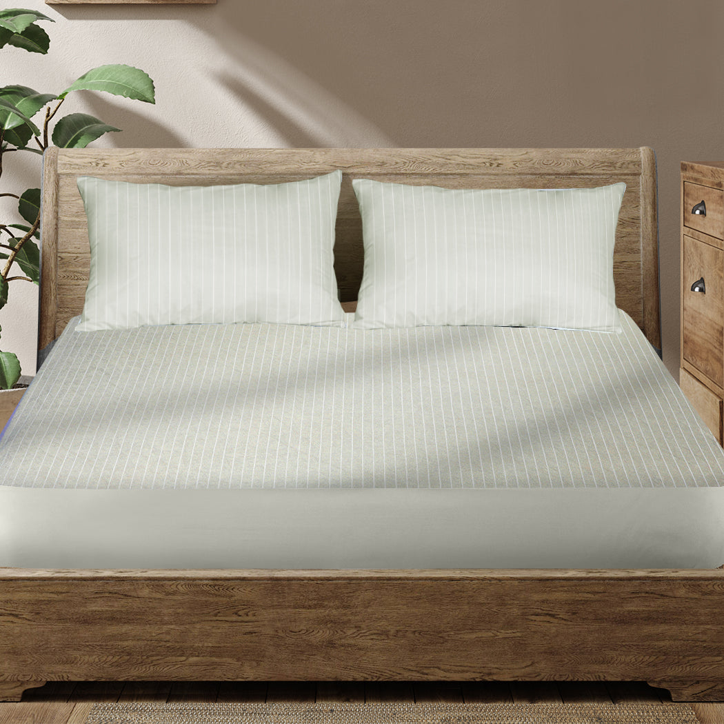Dreamz King Mattress Protector Pillowcases Grey