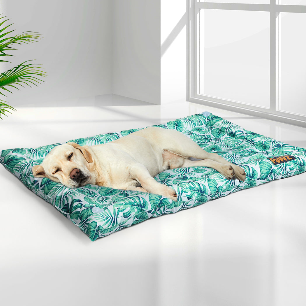 Pawz Pet Cool Gel Mat Cat Bed Dog Bolster L Large