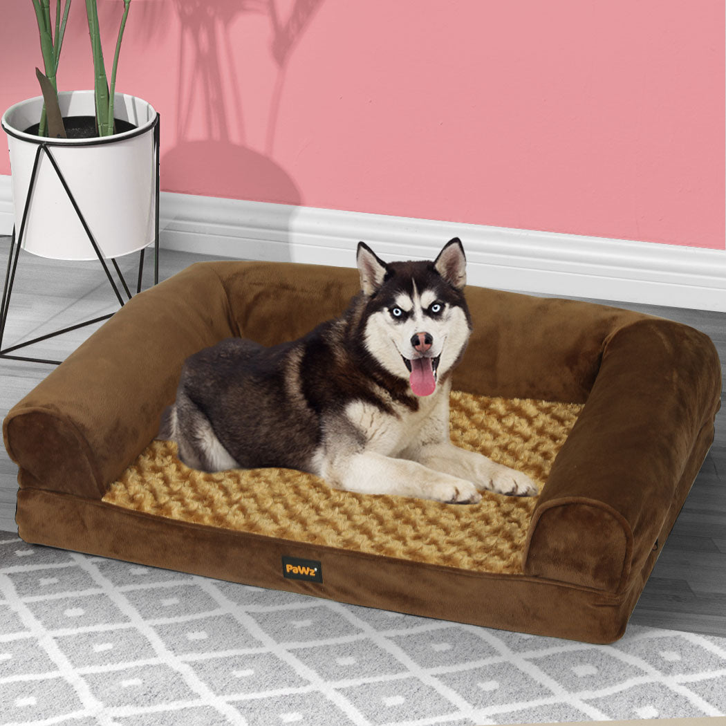 Pawz Pet Bed Sofa Dog Bedding Soft Warm L