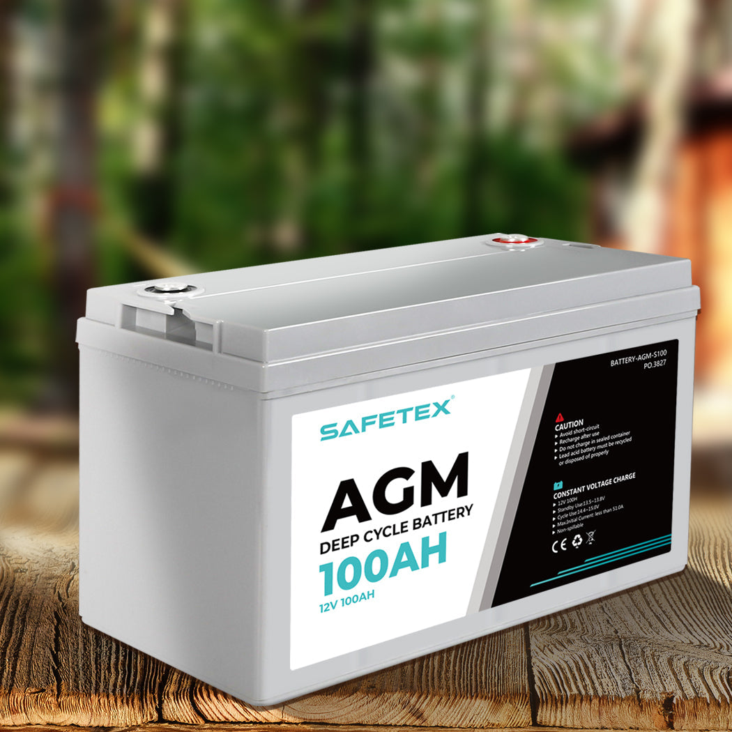 Safetex 12V 100Ah Agm Deep Cycle Lead