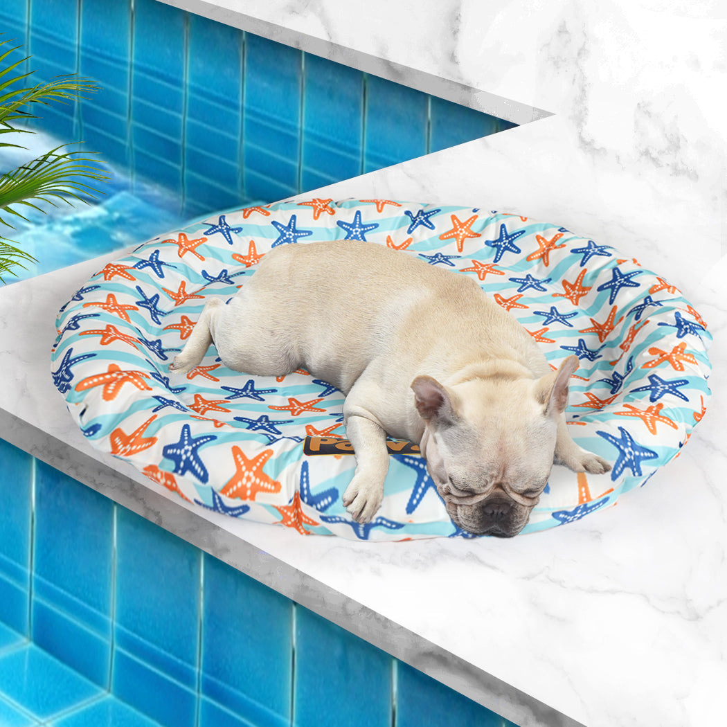 Pawz Pet Cool Gel Mat Cat Bed Dog Bolster L Large