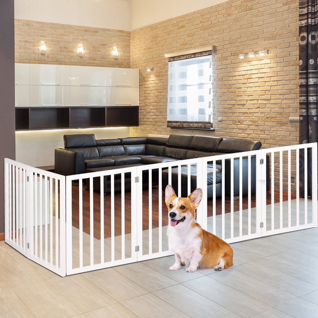 Pawz Pet Gate Dog Fence Safety White 100 Pack