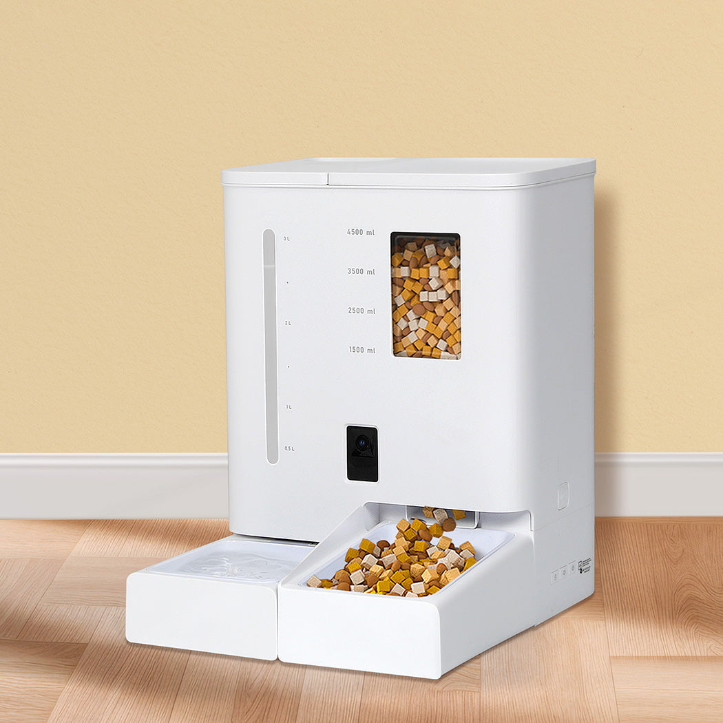 Pawz 2 In 1 Automatic Pet Cat Dog Feeder Water Set