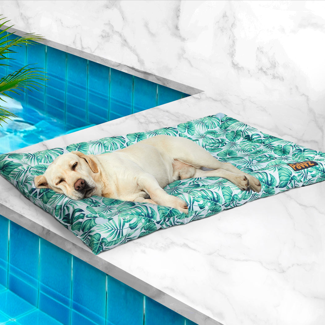 Pawz Pet Cool Gel Mat Cat Bed Dog Bolster L Large