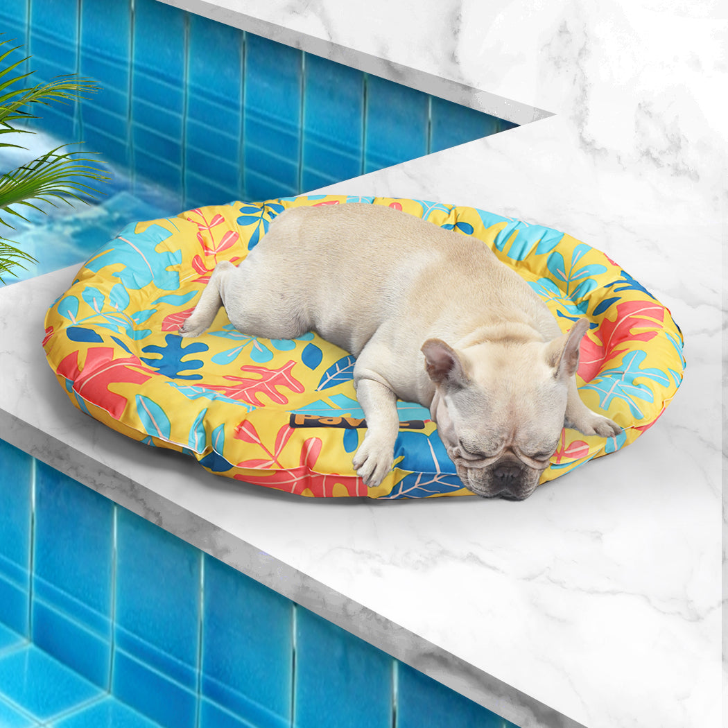 Pawz Pet Cool Gel Mat Cat Bed Dog Bolster L Large
