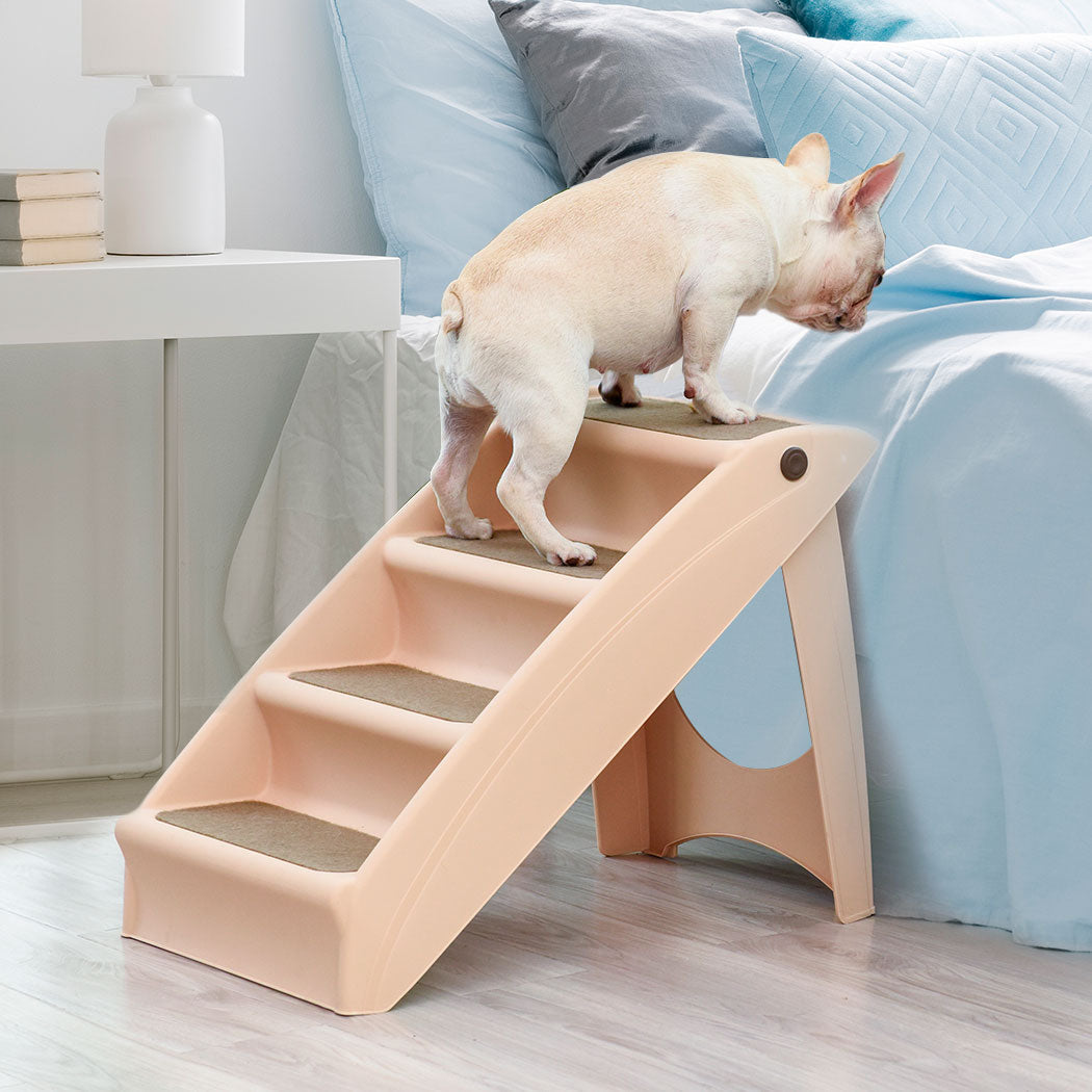 Pawz Pet Ramp Indoor Dog Steps Stair Brown