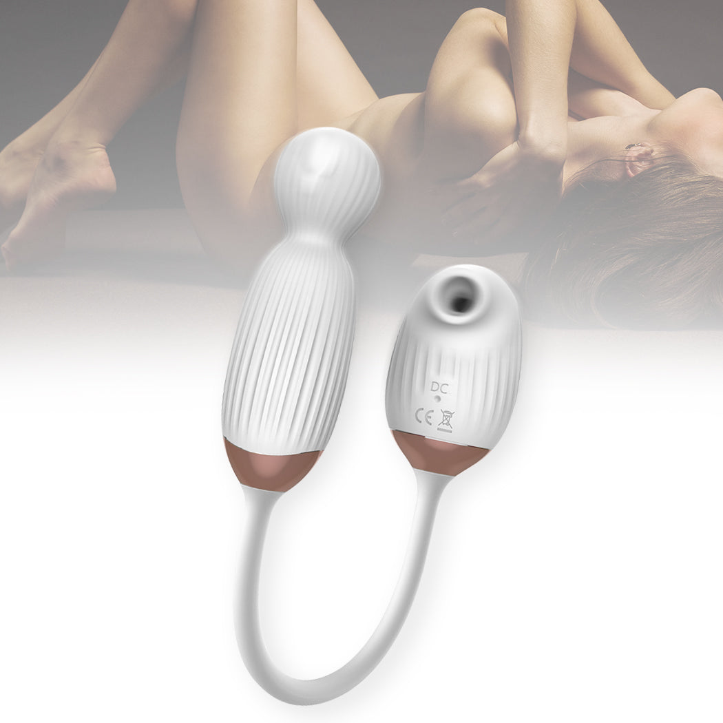 Vibrator Masturbator Sucking Rotation White