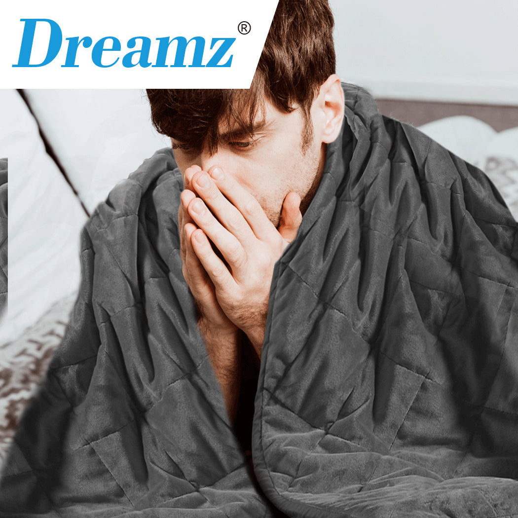 Dreamz 9Kg Adults Size Anti Anxiety Grey Double