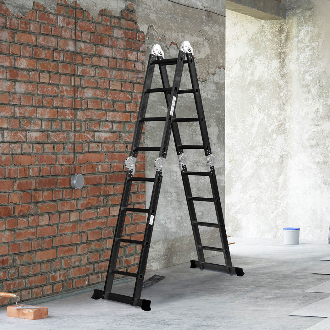 Traderight Multi Purpose Ladder Aluminium 4.7Meter