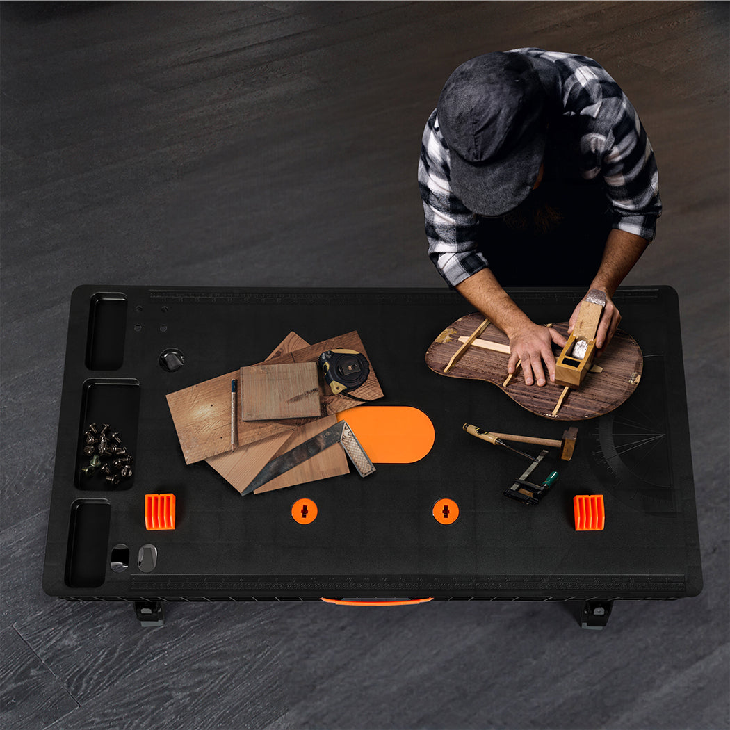 Traderight 5 In 1 Work Table Foldable Workbench 400Kg