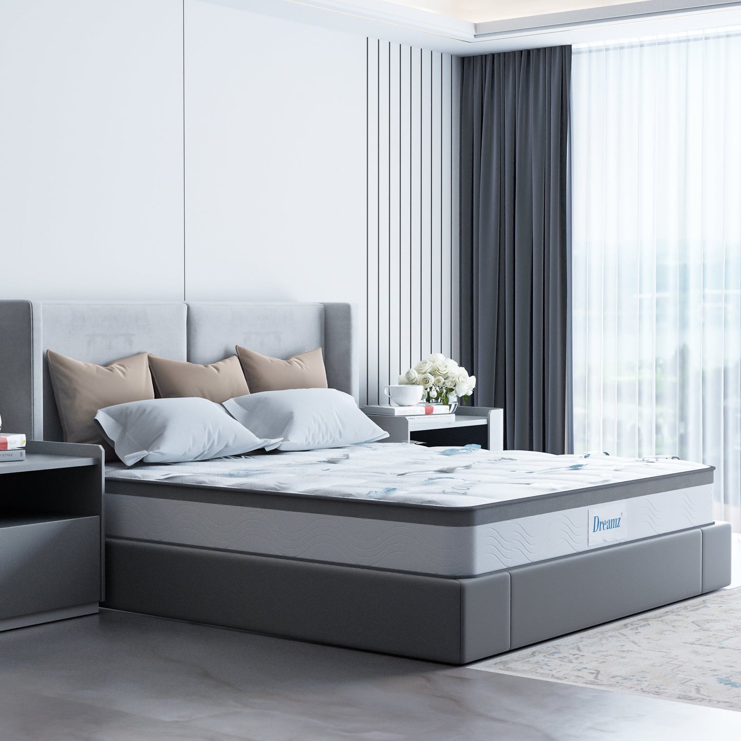 Dreamz Spring Mattress Bed Pocket Tight Double