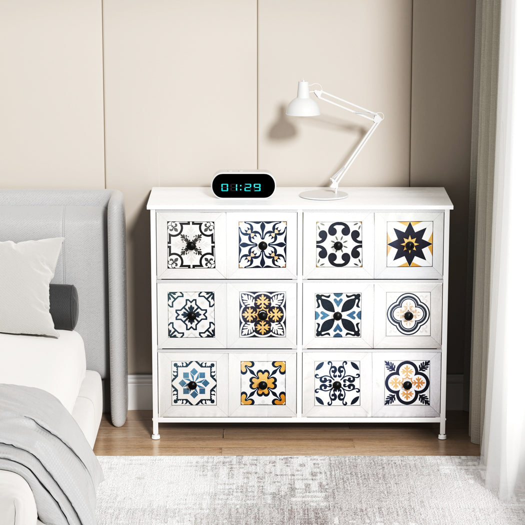 6 Drawer Chest Of Drawers Storage Cabinet Organizer For Bedroom Living Room