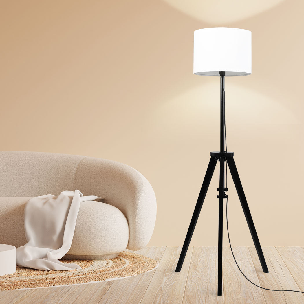 Emitto Floor Lamp Modern Tripod Black