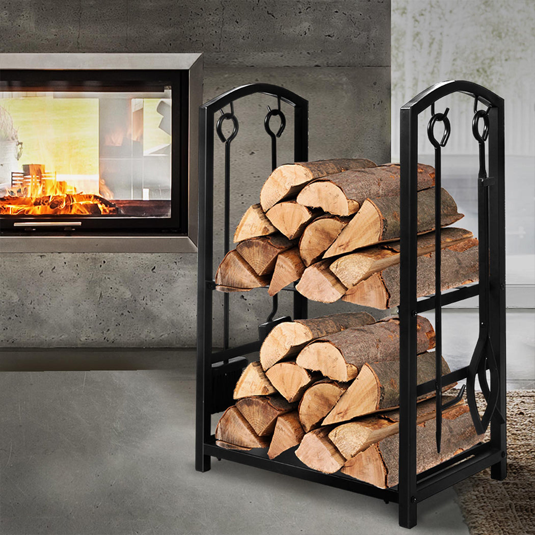 Traderight Firewood Rack 4 Fireplace