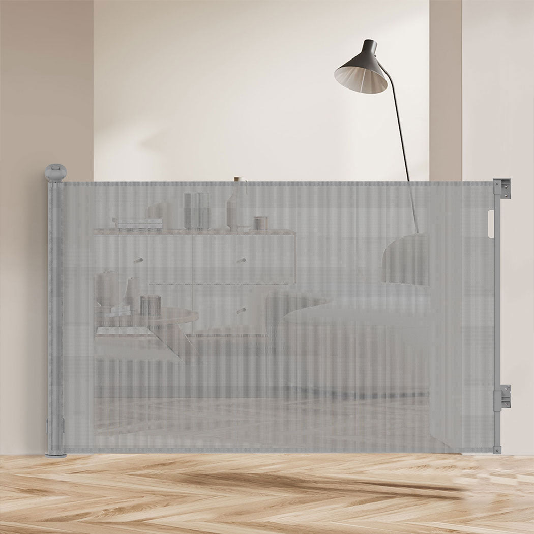 Bopeep Retractable Baby Safety Gates 300Cm Grey