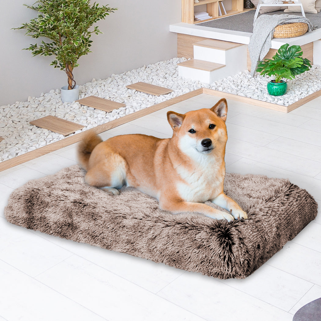 Pawz Dog Mat Pet Calming Bed Memory Coffee Medium