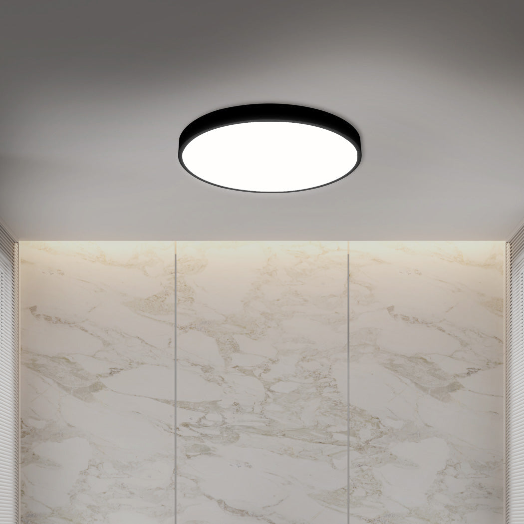 3-Colour Ultra-Thin 36W Led Ceiling Light 5Cm Black For Modern Home Illumination