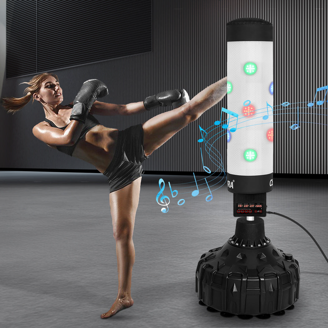 Centra Punching Boxing Bag Stand Electronic Counter Music Led Kick Gym Traning