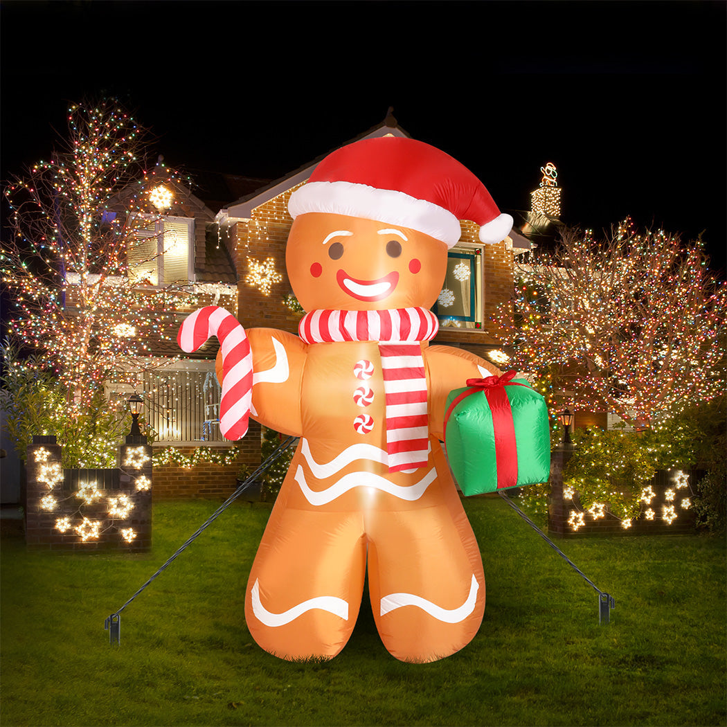 Santaco Christmas Inflatable Outdoor Gingerbread Man 2.5M