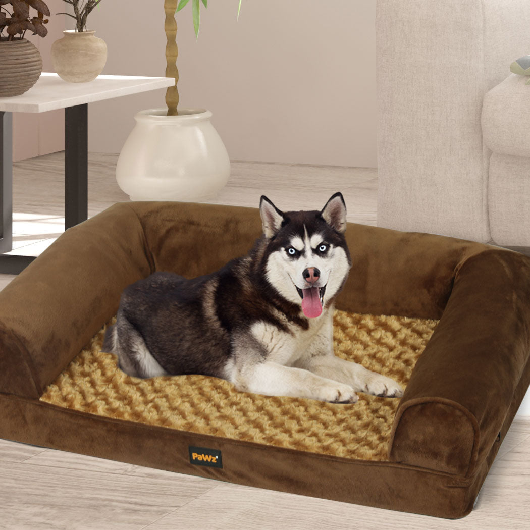 Pawz Pet Bed Sofa Dog Bedding Soft Warm L