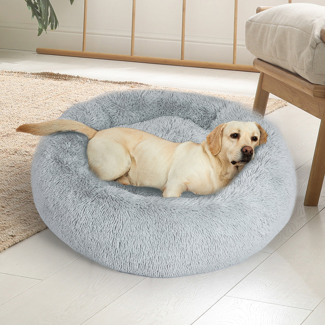 Pawz Extra Large Dark Grey Calming Pet Bed For Dogs