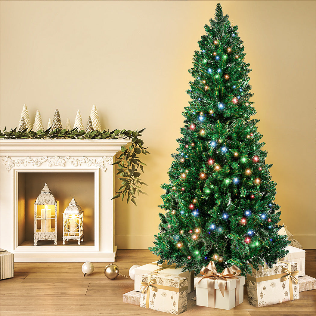 Santaco Prelit Slim Pencil Christmas Tree 2.1M