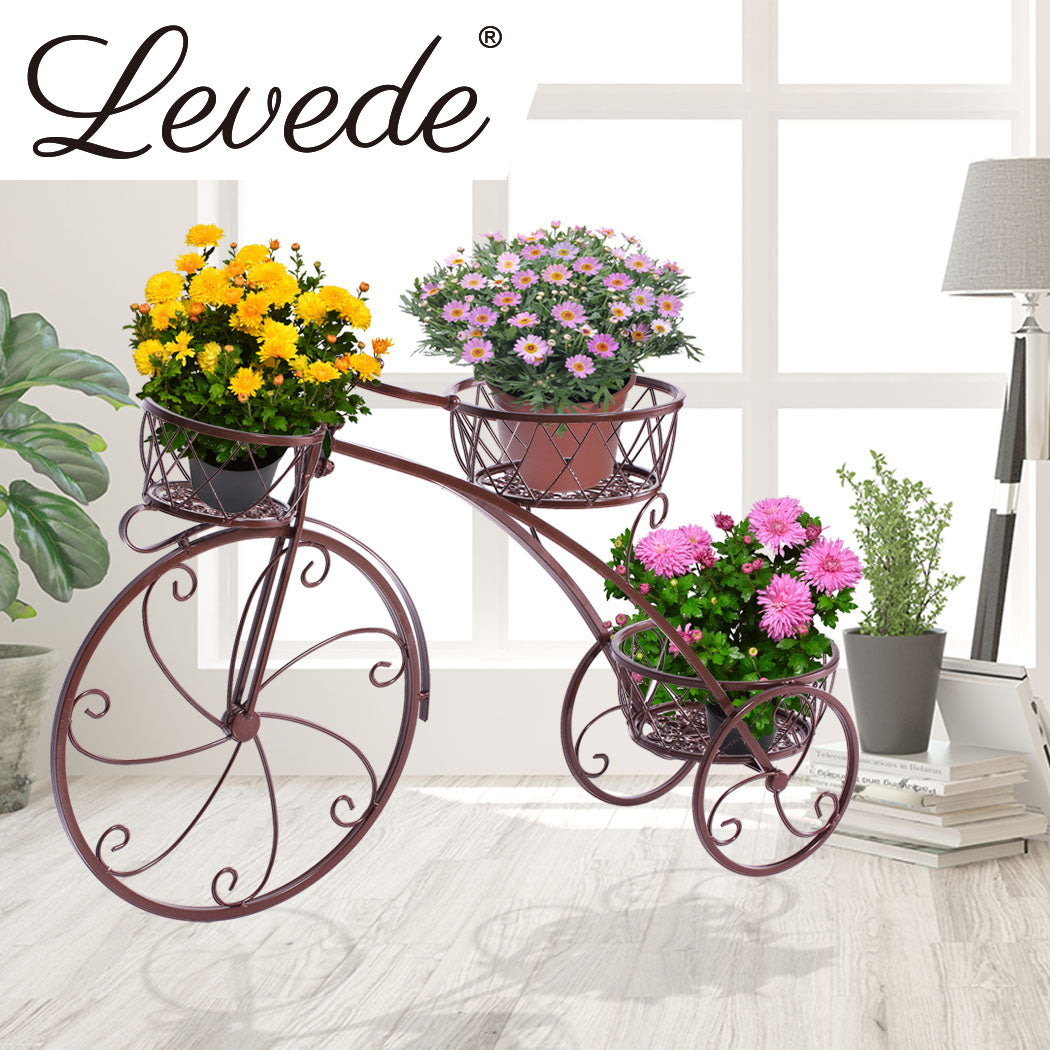 2X Plant Stand Outdoor Indoor Bronze 78Cm 17Cm 52Cm