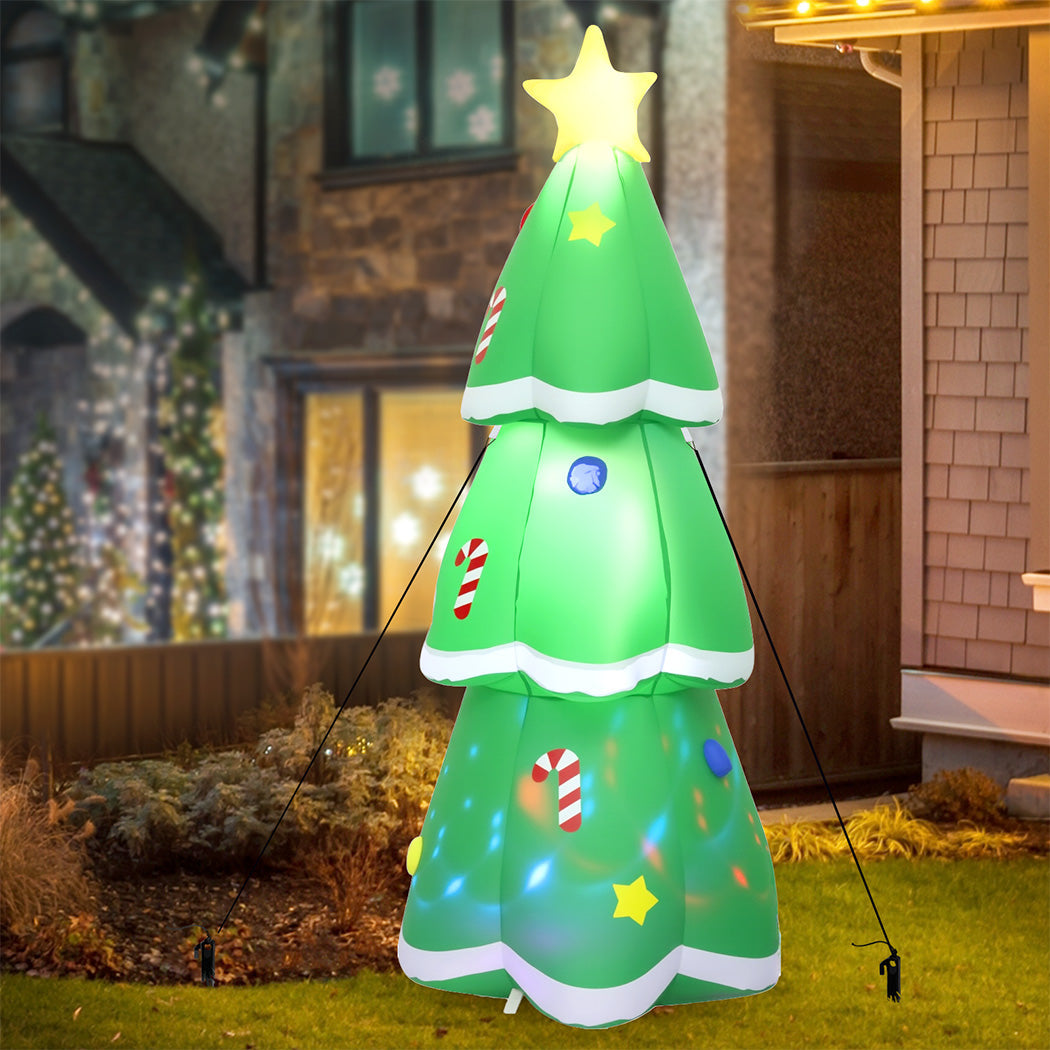 Santaco Inflatable 1.5M Christmas Tree Flashing Light
