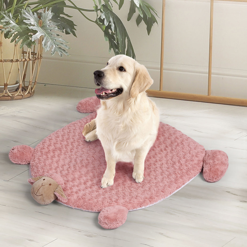 Pawz Pet Bed Cat Calming Beds Dog Squeaky L Pink Large