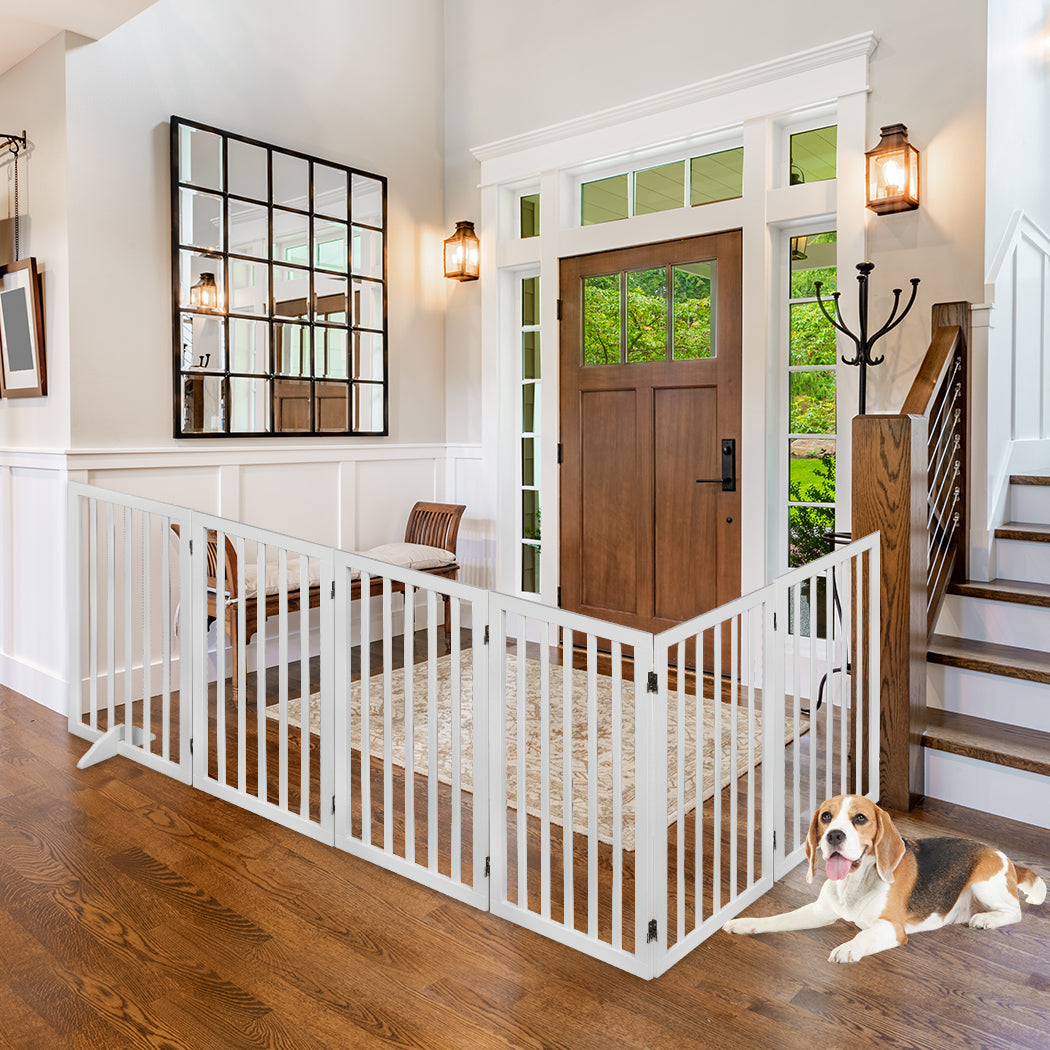 Pawz Pet Gate Dog Fence Safety White 10 Pack