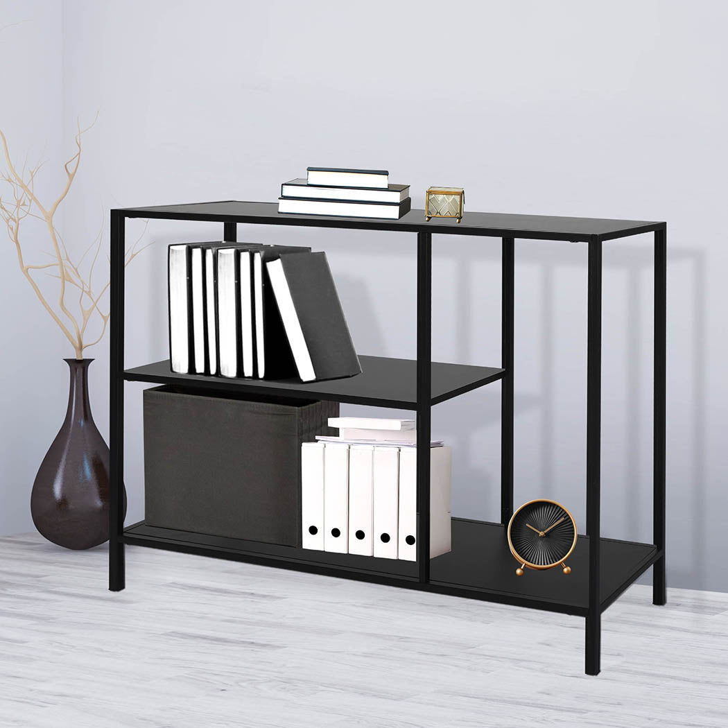 3 Tier Console Table Office Furniture Storage Modern Stylish Organizer For Workspace