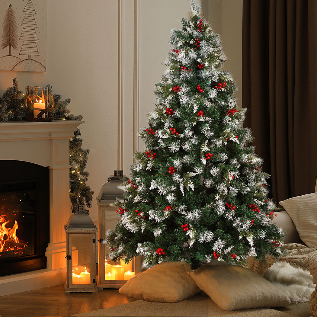Santaco Christmas Tree Snow Flocked 1.8M