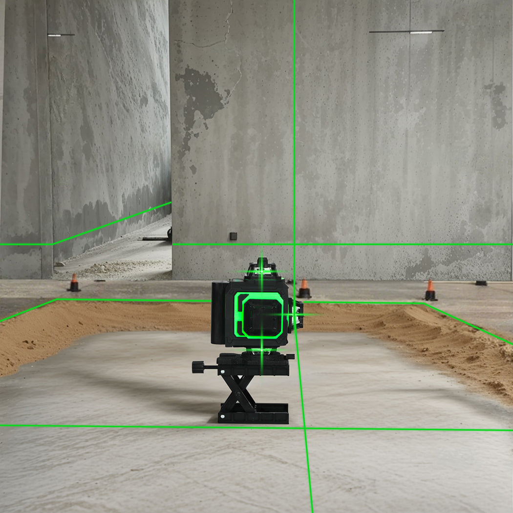 Traderight 4D 16 Line Green Laser Level Remote Tripod